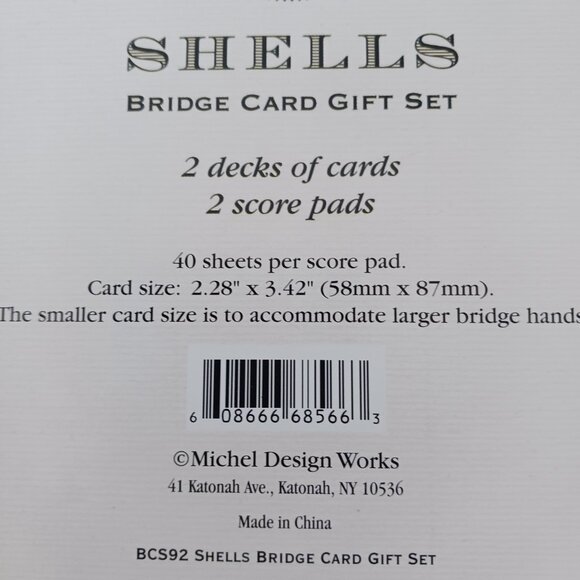 Bridge Playing Card Set Michel Design Work Magnoli  NWT - Picture 3 of 3